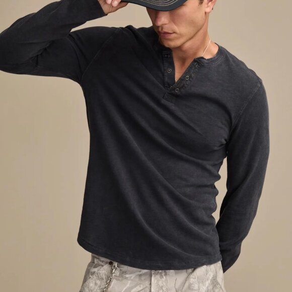 NWT! Lucky Brand Men's Long Sleeve Weekend Henley Sz XXL - Picture 4 of 4